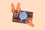 Hands with drinks set + posters, a Food Illustration by PaperTrident (Thumbnail 8 of 10)