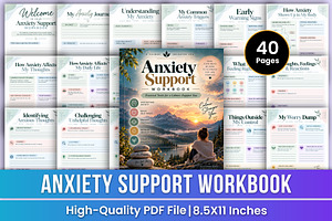 Anxiety Support Workbook | Calming