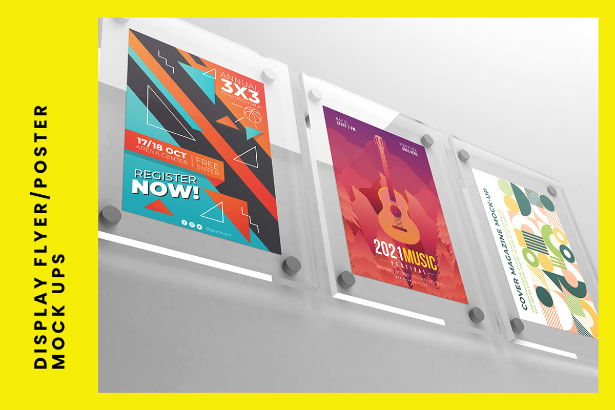 Display Poster Mock-Ups, a Print Template by Thirtypath Studio (Photo 2 of 5)