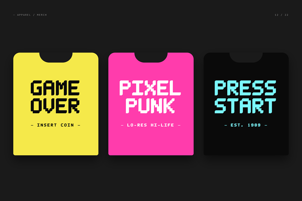 VOXEL - Pixel Display Typeface, a Sans Serif Font by Lettra Studio (Photo 15 of 18)
