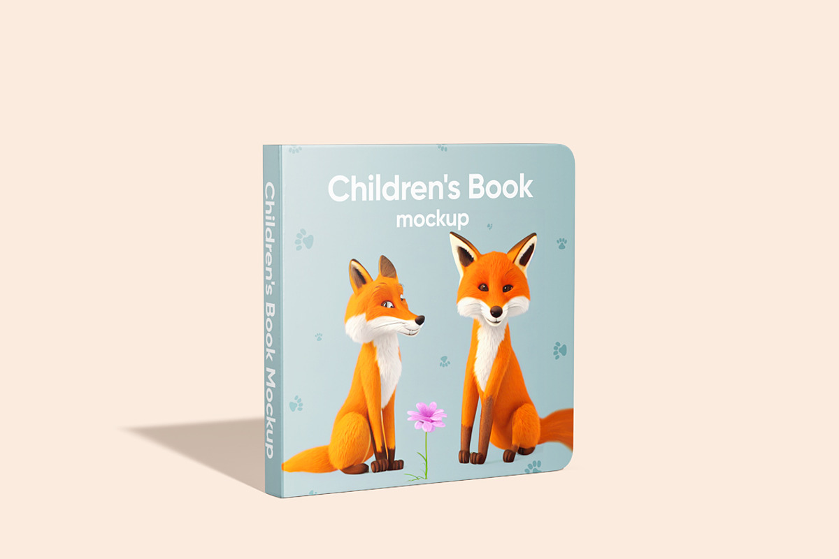 Square Book Mockup, a Books & Magazine Mockup by WebAndCat (Photo 7 of 13)