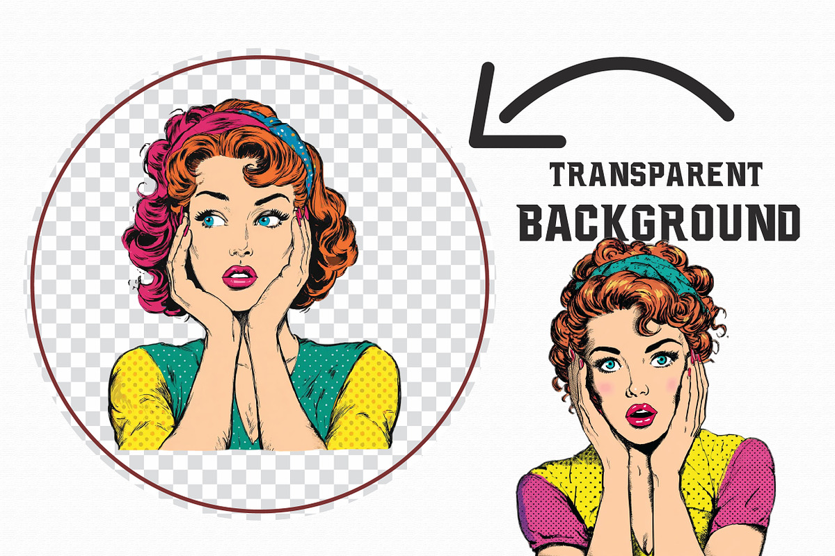 Watercolor Pop-Art Girl Clipart, an Illustration by Libby Wishes (Photo 5 of 7)