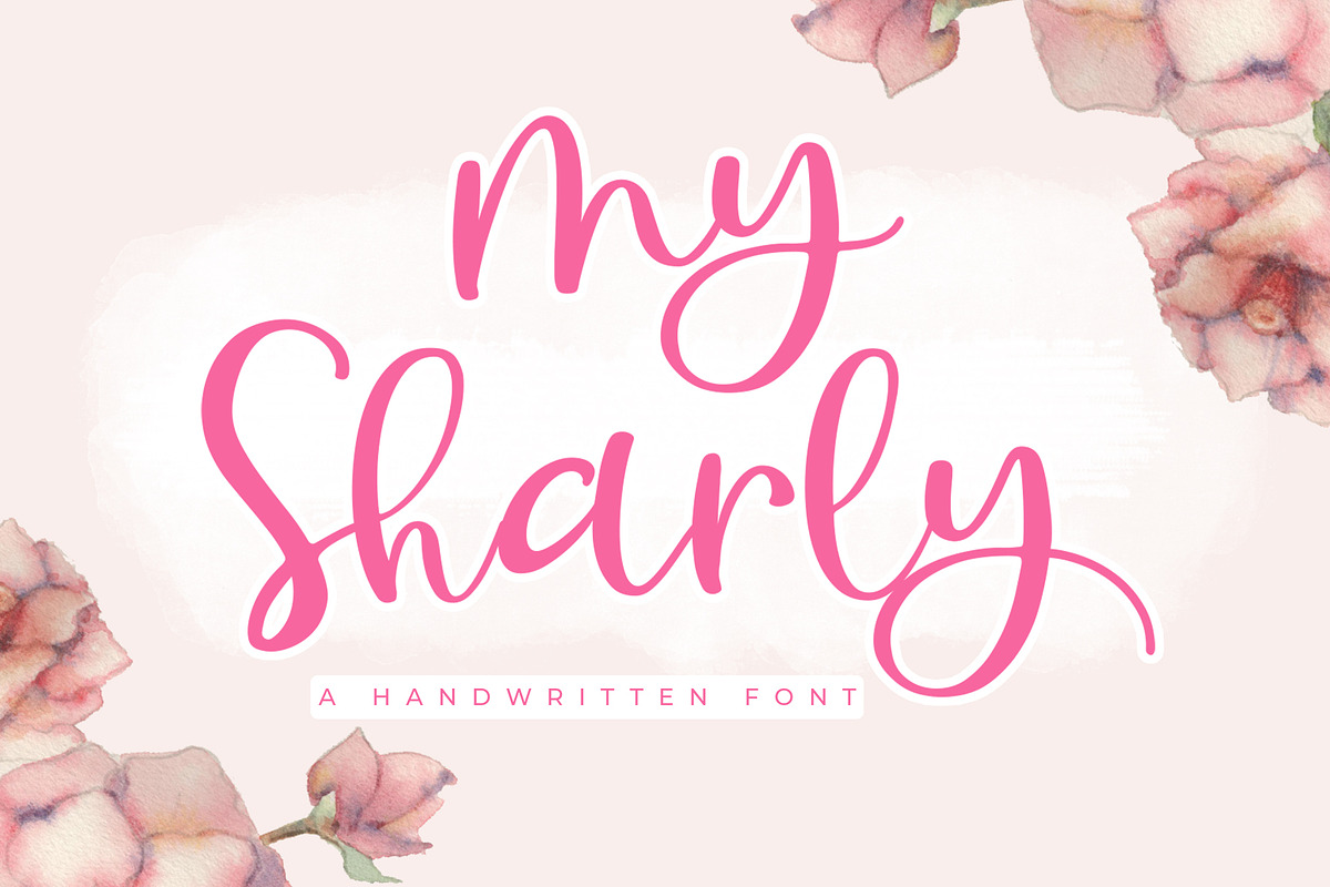 My Sharly - Handwritten Script Font, a Script Font by Fokira (Photo 1 of 8)