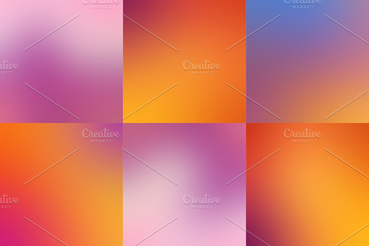 55 Blurred gradient backgrounds, a Texture Graphic by karetniy (Photo 10 of 10)