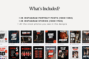 Basketball Social Media Templates, a Social Media Template by Anna Design Studio (Thumbnail 2 of 11)