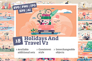 18 Holidays And Travel V2 Concepts, a Food Illustration by VectorMine (Thumbnail 1 of 8)