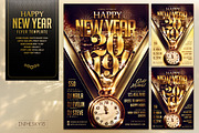 Happy New Year Flyer Template, a Flyer Template by InTheSky15 (Thumbnail 1 of 4)