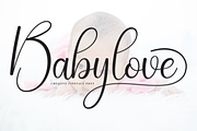 Babylove | Script Font, a Handwritten Font by Scratchones (Thumbnail 1 of 9)