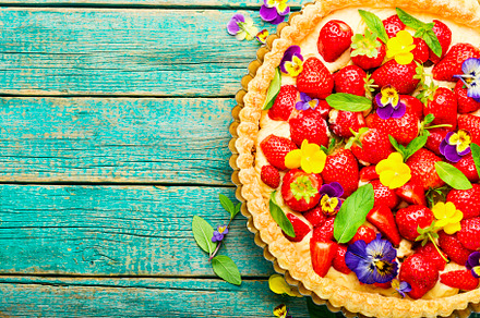 Trendy summer berry pie, a Food & Drink Photo by MLunov MLunov