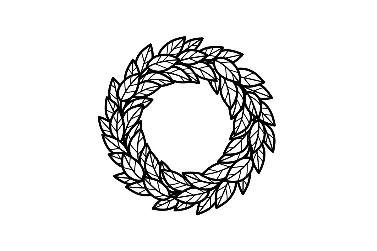 Leaf Laurel Wreath Frame Bundle, an Illustration by Gaye Art (Photo 51 of 51)