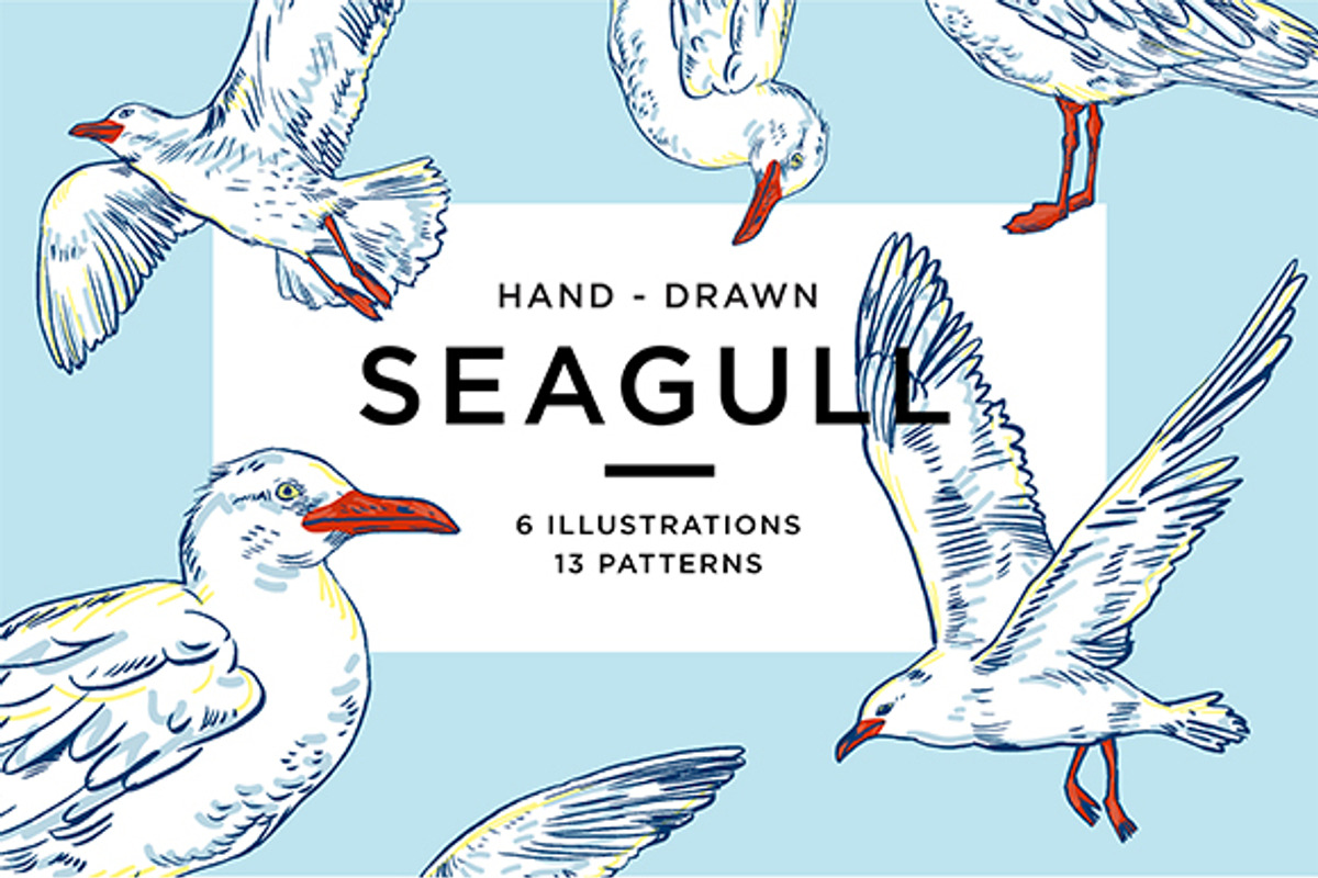 SEAGULL set, a Pattern Graphic by Tanya Akhmett (Photo 7 of 7)