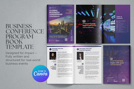 Business Conference Program Book