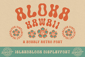 Islandbloom-Display Font