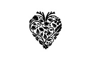 Floral Heart Silhouette Bundle, an Illustration by Designs_River (Thumbnail 20 of 31)