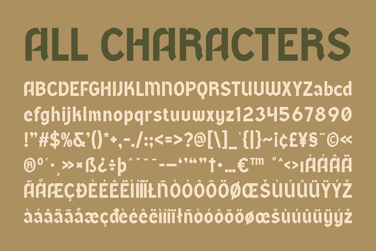 CS Archie – Blackletter Font, a Blackletter Font by Craft Supply Co. (Photo 8 of 8)