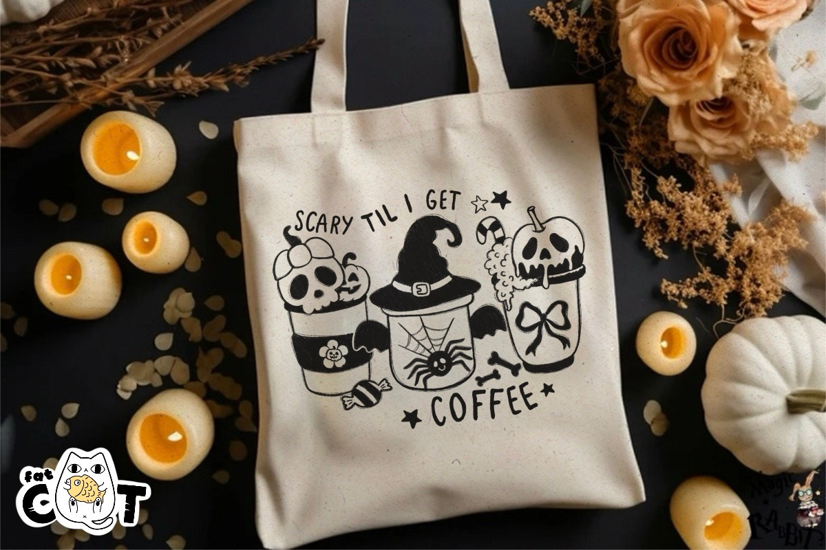 Sketch Halloween Sublimation Bundle, a Graphic by FatCat_Design (Photo 5 of 6)