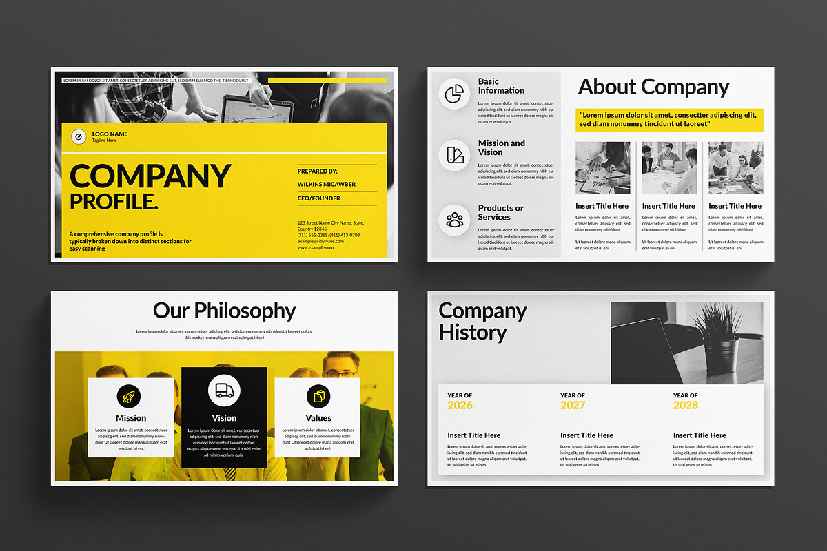 Company Profile Presentation, a Presentation Template by E-Type (Photo 2 of 5)