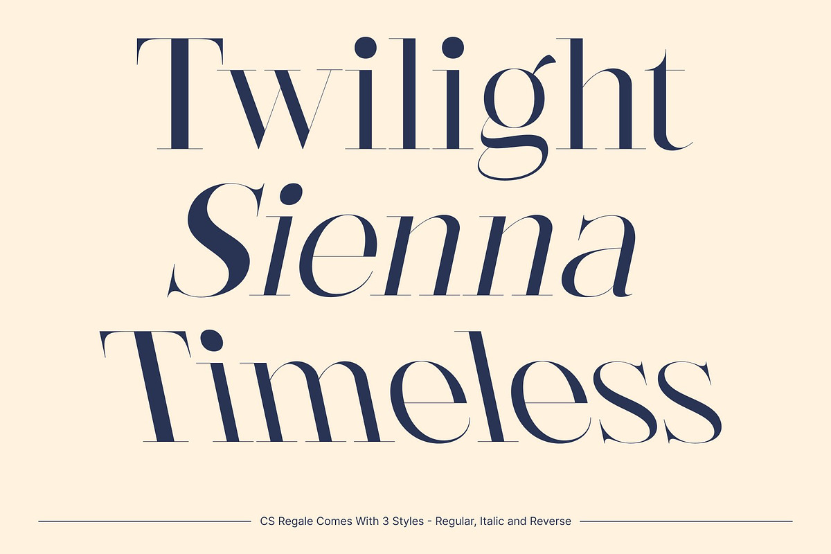 CS Regale – Elegant Serif Font, a Serif Font by Craft Supply Co. (Photo 3 of 8)