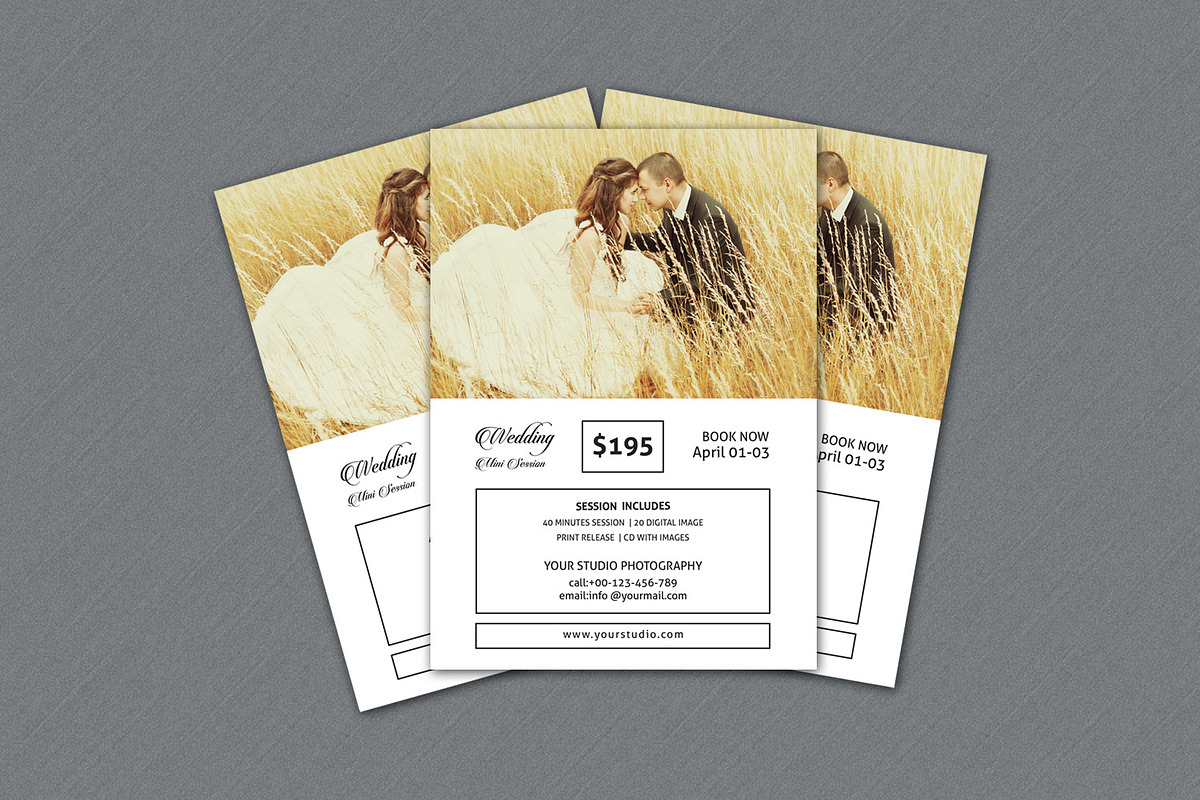 Wedding Mini Session Template-V237, a Flyer Template by Template Shop (Photo 1 of 3)