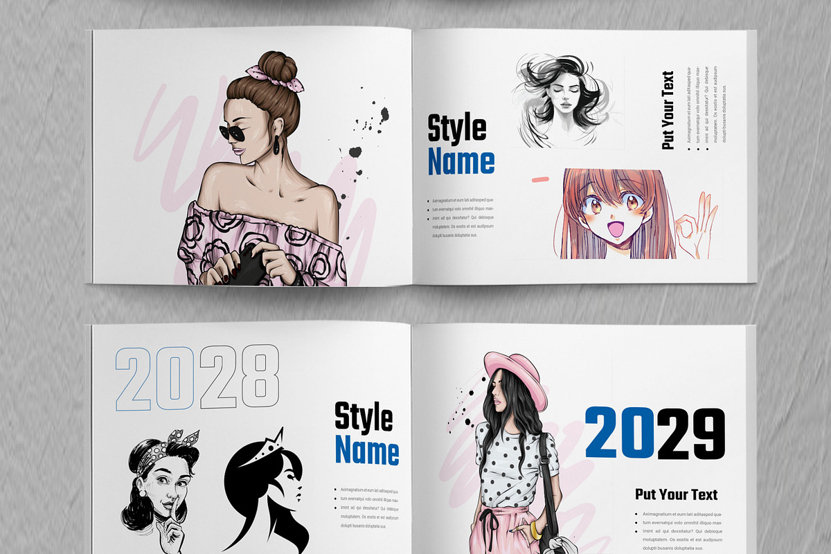 Women Hair Style Guide Layout, a Magazine Template by ContestDesign (Photo 3 of 5)