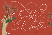 Sunlite Kinetic Stylish Calligraphy, a Script Font by stylishtype.co (Thumbnail 1 of 20)