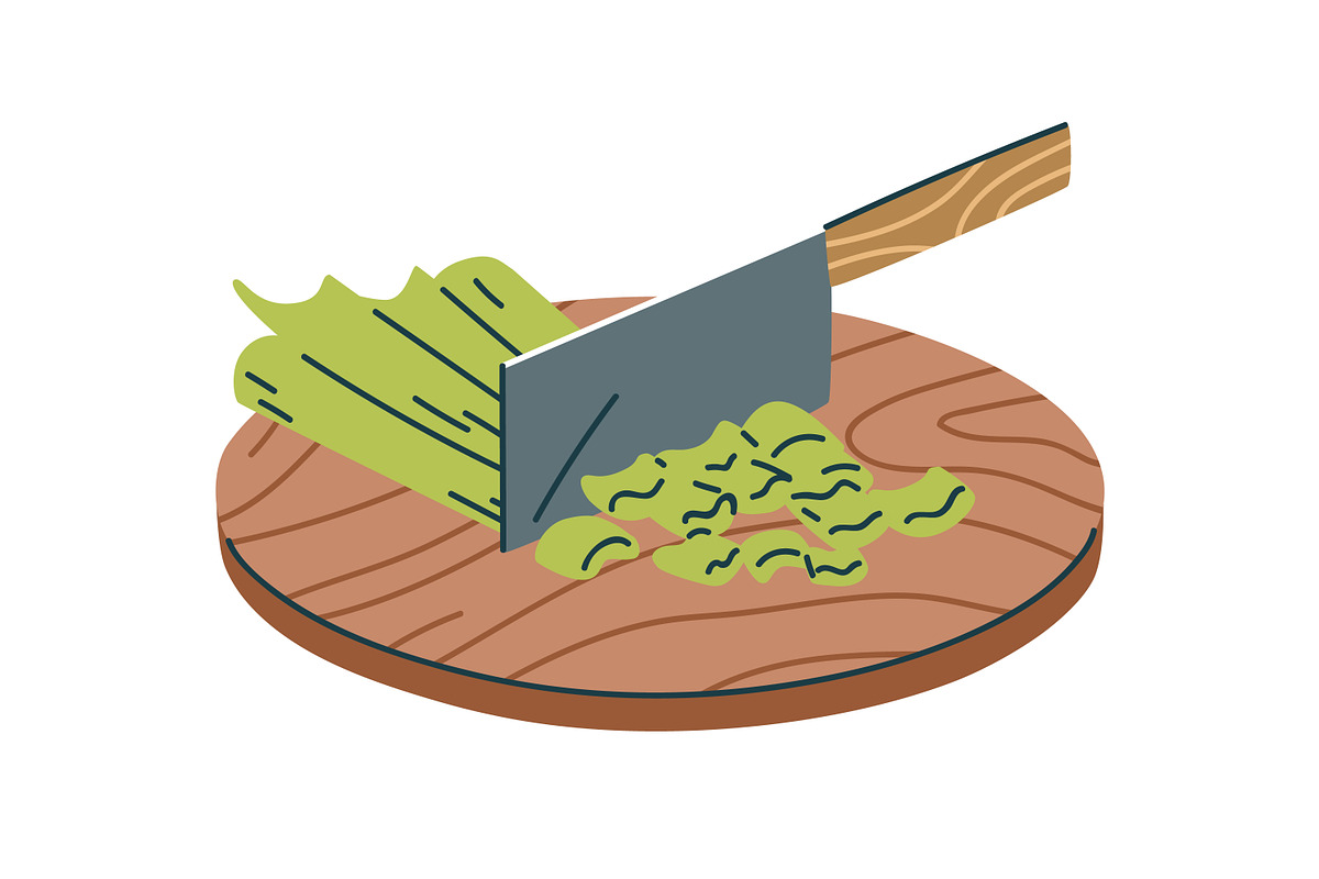 Cutting and grating vegetables set, a Food Illustration by Good Studio (Photo 9 of 10)