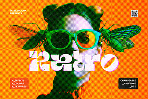 Halftone Vintage Photo Effect, a Layer Style Add-On by pixelbuddha.net