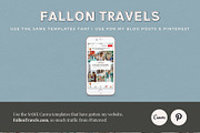 Travel Blogger Pinterest Bundle, a Social Media Template by Fallon Gerst (Thumbnail 7 of 10)