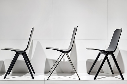 Luminous interior with light walls featuring interior, chair, and modern
