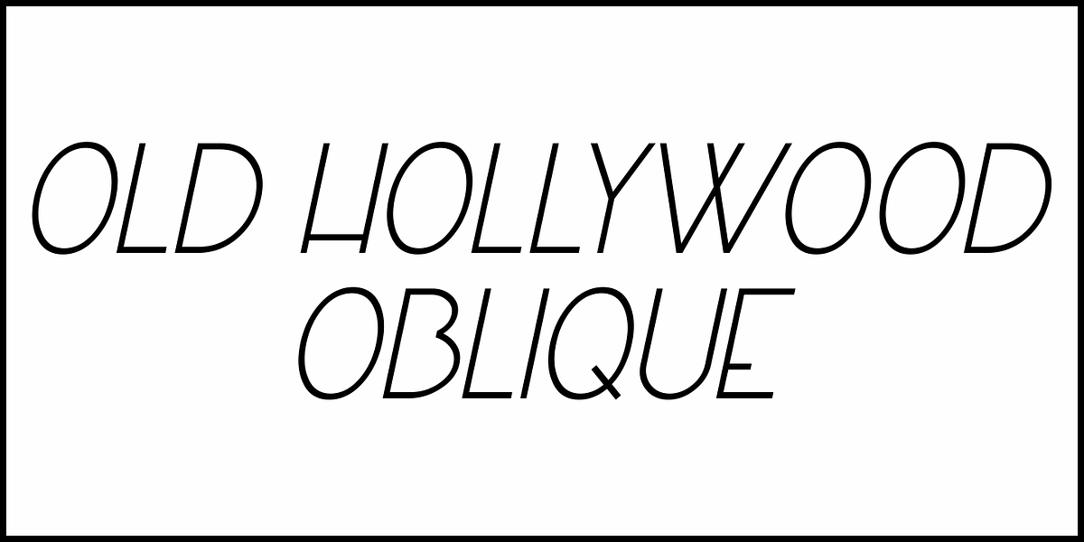 Old Hollywood JNL, a Sans Serif Font by Jeff Levine Fonts (Photo 4 of 5)