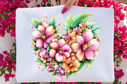 Pink Heart Valentine's Day Clipart, a Seasonal Illustration by SVGArt (Thumbnail 3 of 5)