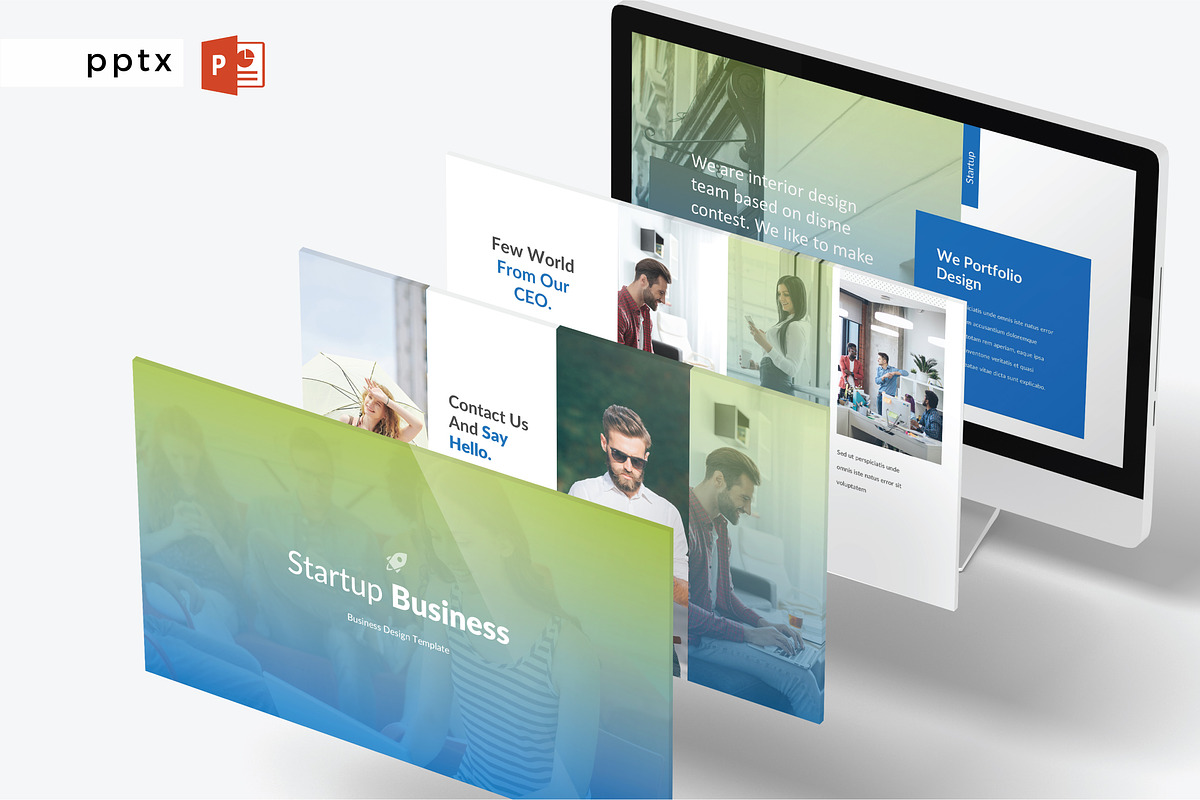 STARTUP BUSINESS-Powerpoint Template, a Presentation Template by Shafura