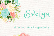 Pink mint floral clipart, an Illustration by heyiamalice (Thumbnail 6 of 13)
