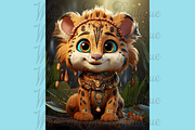 Cute Cartoon Shaman Animals, a Wallpaper Graphic by Whiskey Bee Boutique (Thumbnail 13 of 21)