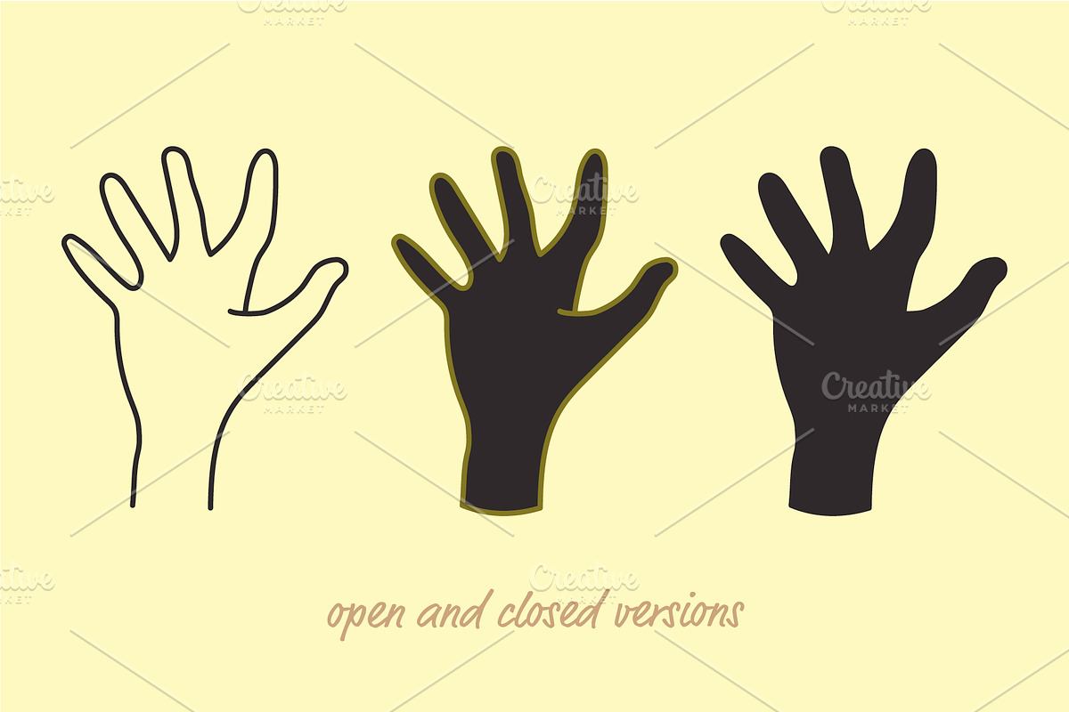 30 Hand Gestures, an Illustration by pkahraman (Photo 3 of 4)