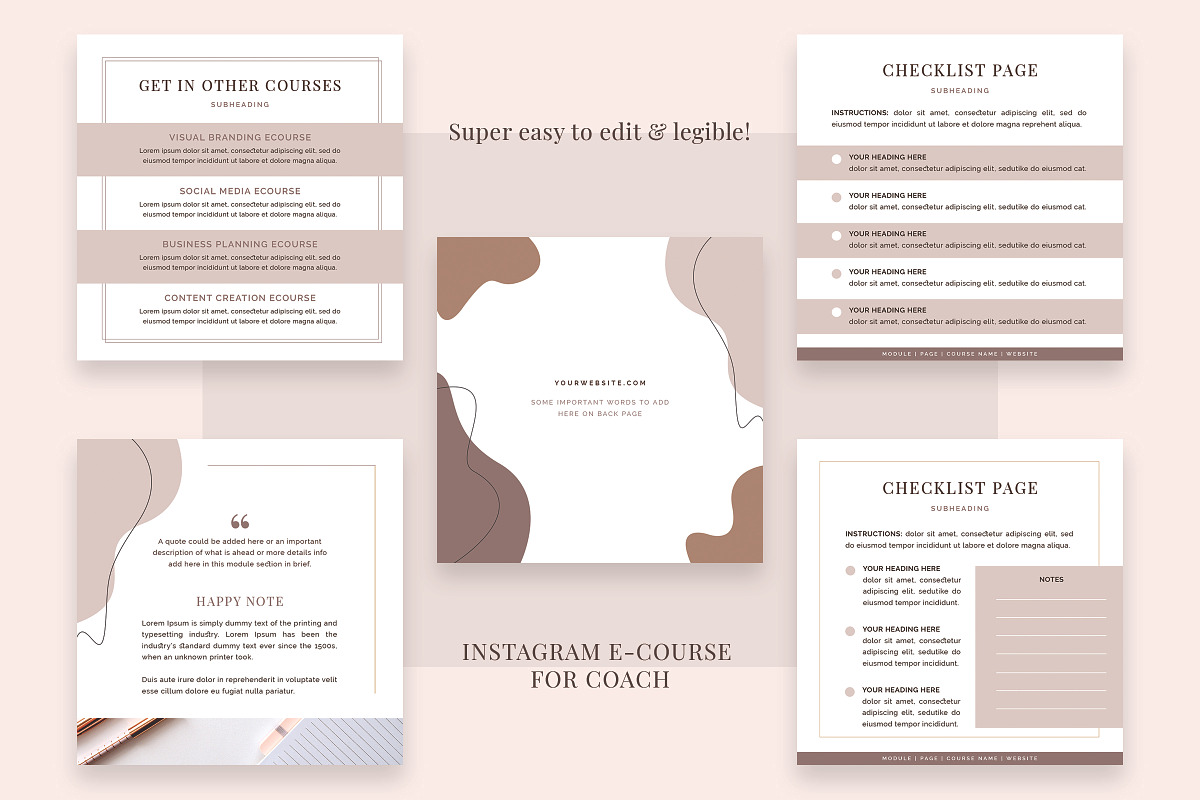 INSTAGRAM E-COURSE FOR COACH, a Social Media Template by Typography Prime (Photo 9 of 11)