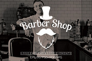 Barber Shop Logo Emblems, a Branding & Logo Template by Artha Desain (Thumbnail 14 of 14)