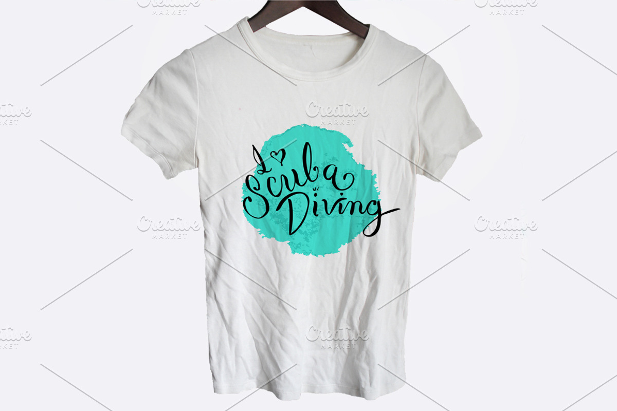 Diving doodles, patterns, lettering., an Illustration by airdynamic (Photo 5 of 8)