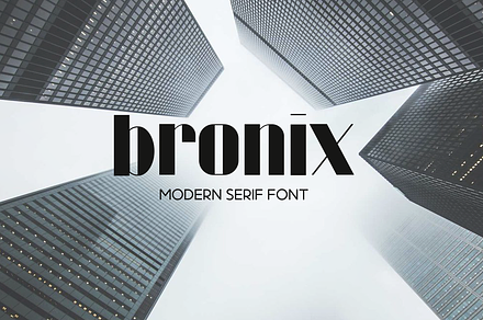 Bronix, a Serif Font by lelevien