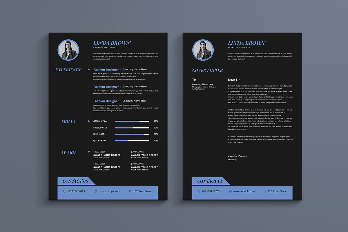 Creative Resume  CV  Template Canva, a Resume Template by evgenystudio (Photo 6 of 6)