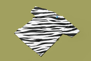 Zebra Skin Seamless Pattern