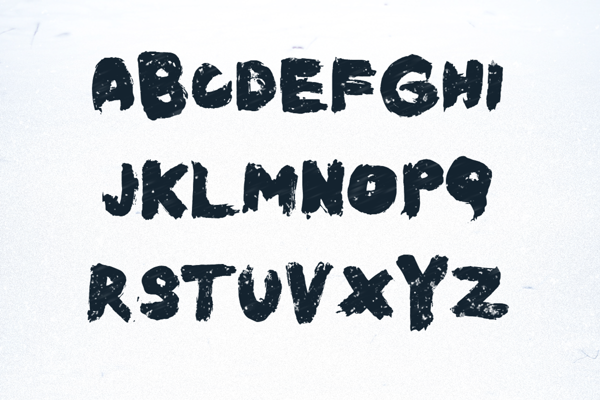 Kust Extended Brush Font preview 3