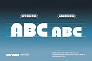 Ceramo – Retro Geometric Display, a Sans Serif Font by Drizy (Thumbnail 3 of 10)