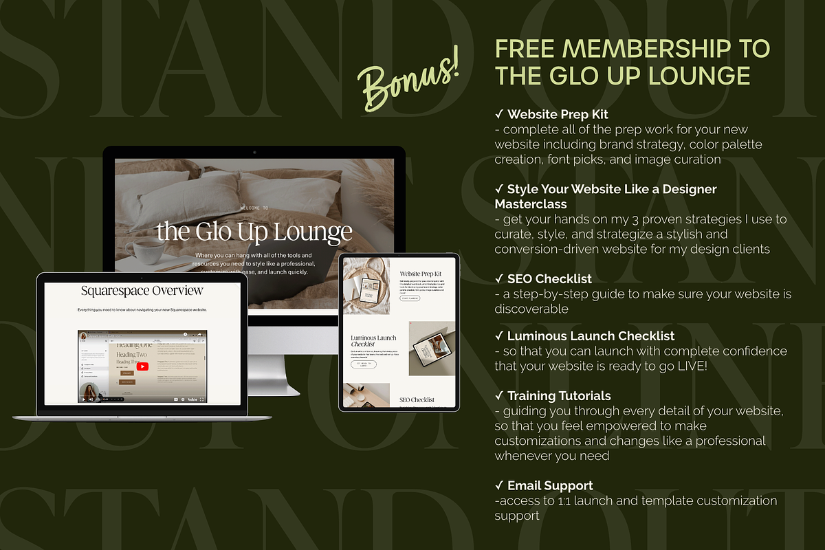 Squarespace Website Template preview 5