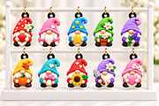 Kawaii Gnome Charms STL 3D Print Set, a Characters & Person 3D Model by Design Station (Thumbnail 3 of 3)