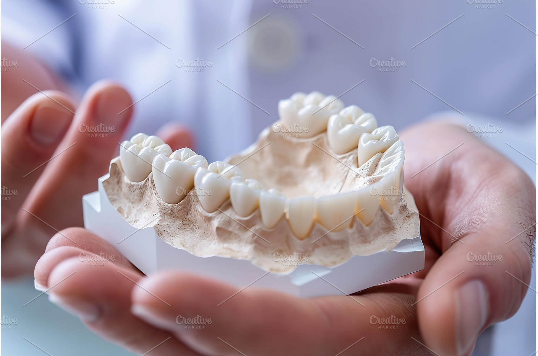 Dental Implant Model in Doctor Hands, a Health & Medical Photo by Lermont51