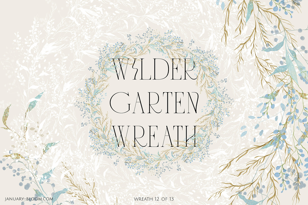 WILDER GARTEN delicate whimsy floral, a Decorative Illustration by January Bloom (Photo 20 of 27)