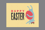 Easter greeting cards vector set., a Seasonal Illustration by PoPaShop (Thumbnail 3 of 7)