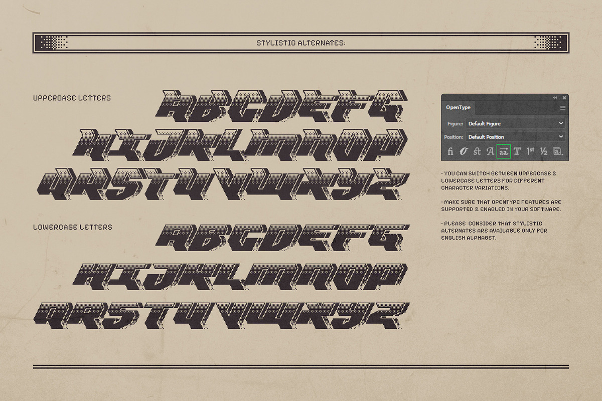 Dither Byte - Vintage Pixel Font, a Symbol Font by Gleb Guralnyk (Photo 9 of 10)