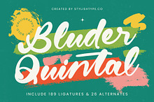 Bluder Quintal Bold Calligraphy Font